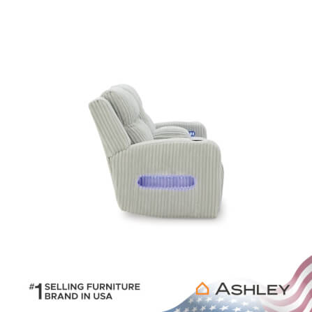 โซฟาปรับเอนไฟฟ้า 2 ที่นั่งพร้อมที่วางแขน ASHLEY FURNITURE HOMESTORE รุ่น TWINBROOKE/2RRM สีเทาอ่อน_3