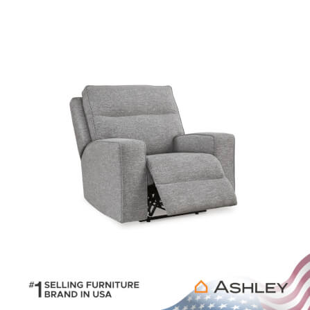 โซฟาปรับเอนไฟฟ้า 1 ที่นั่ง พร้อมพนักพิงศีรษะปรับได้ ASHLEY FURNITURE HOMESTORE รุ่น BISCOE/1RM สีเทาอ่อน_3