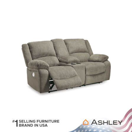 โซฟาปรับเอนไฟฟ้า 2 ที่นั่งพร้อมที่วางแขน ASHLEY FURNITURE HOMESTORE รุ่น DRAYCOLL/2RRM สีน้ำตาลอ่อน_3