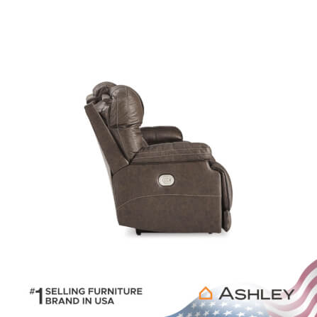 โซฟาปรับเอนไฟฟ้า 3 ที่นั่ง พร้อมพนักพิงศีรษะปรับได้ ASHLEY FURNITURE HOMESTORE รุ่น WURSTROW/3RRM สีน้ำตาล_3
