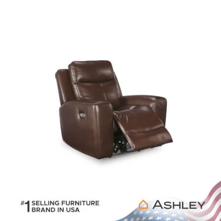 โซฟาปรับเอนนอนไฟฟ้า 1 ที่นั่ง ASHLEY FURNITURE HOMESTORE  รุ่น MOMENTUM MOVES/1RM สีน้ำตาลเข้ม_3