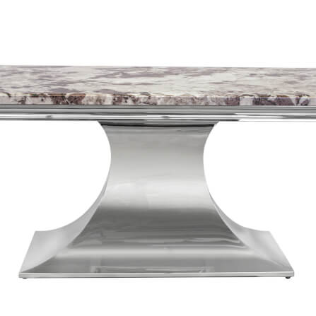 โต๊ะอาหารหินอ่อนสังเคราะห์ CHIC REPUBLIC รุ่น HERNANDEZ-CH/180 MARBLE สีขาวและเทา_3