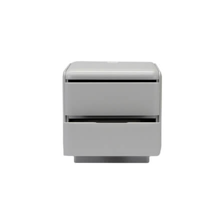 ตู้ข้างเตียงพร้อม USB และไฟส่องสว่าง CHIC REPUBLIC รุ่น TRELLO สีเทาอ่อน_4