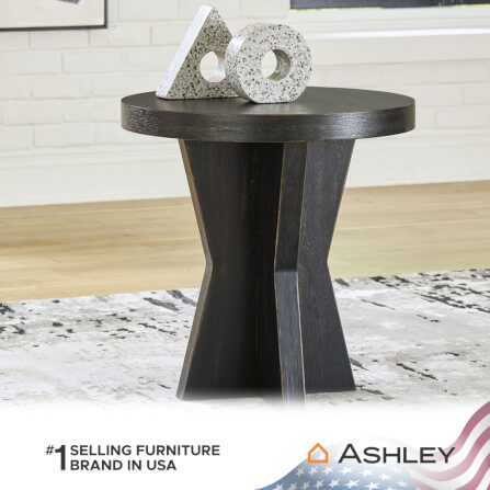 โต๊ะข้าง ASHLEY FURNITURE HOMESTORE รุ่น GALLIDEN/60 สีดำ_4