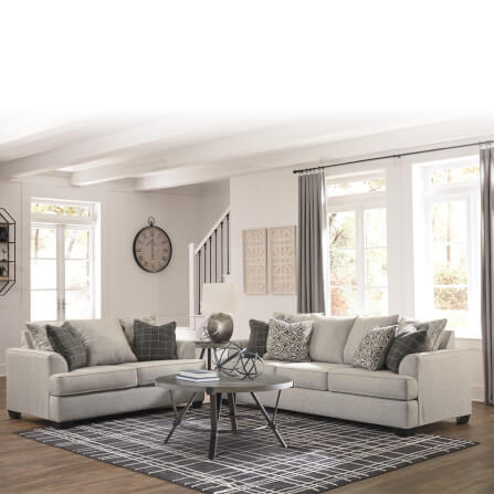 โซฟา 2 ที่นั่ง ASHLEY FURNITURE HOMESTORE รุ่น VELLETRI/2 สีเทาอ่อน_4