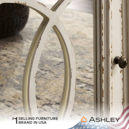 ตู้วางทีวี ASHLEY FURNITURE HOMESTORE รุ่น REALYN/187 สีขาววินเทจ_4
