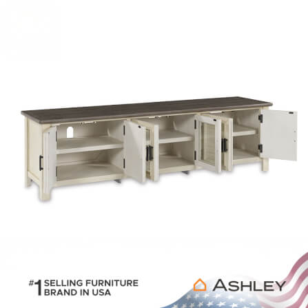 ตู้วางทีวี ASHLEY FURNITURE HOMESTORE รุ่น BOLANBURG/200 สีขาววินเทจ_4