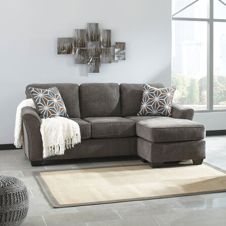 โซฟาตัว L ด้านซ้าย-ขวา ASHLEY FURNITURE HOMESTORE รุ่น BRISE/R-L สีเทาเข้ม_4