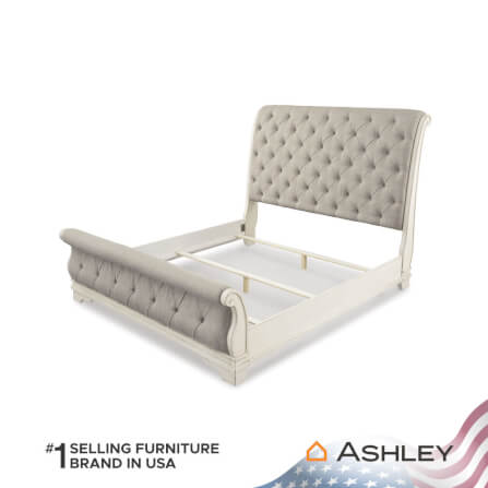 เตียงนอนขนาด 6 ฟุต ASHLEY FURNITURE HOMESTORE รุ่น REALYN/180 สีขาววินเทจ_4