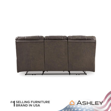 โซฟาปรับเอนไฟฟ้า 3 ที่นั่ง พร้อมพนักพิงศีรษะปรับได้ ASHLEY FURNITURE HOMESTORE รุ่น WURSTROW/3RRM สีน้ำตาล_4