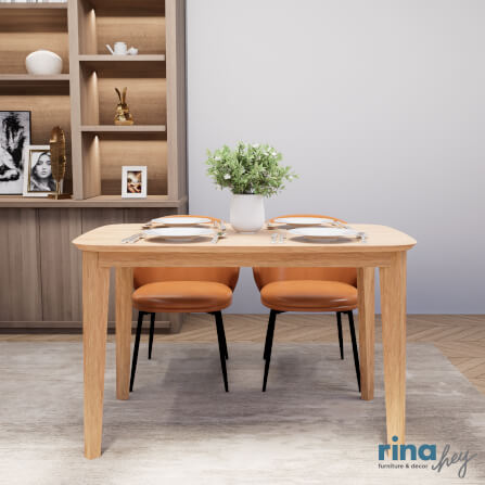 โต๊ะอาหาร RINA HEY รุ่น KARTER PLUS/120 สีไม้ธรรมชาติ_5
