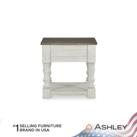 โต๊ะข้าง ASHLEY FURNITURE HOMESTORE รุ่น HAVALANCE/63 สีขาววินเทจ_5