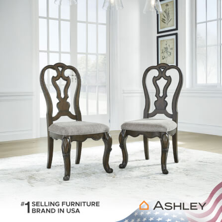 เก้าอี้ทานข้าว ASHLEY FURNITURE HOMESTORE รุ่น MAYLEE/54 สีน้ำตาลเข้ม_5
