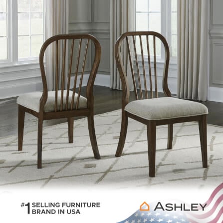 เก้าอี้ทานข้าว ASHLEY FURNITURE HOMESTORE รุ่น STURLAYNE-A สีน้ำตาล_5