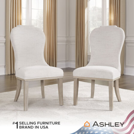เก้าอี้ทานข้าว ASHLEY FURNITURE HOMESTORE รุ่น JORLAINA สีครีม_5