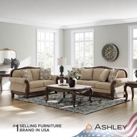 โซฟา 2 ที่นั่ง ASHLEY FURNITURE HOMESTORE รุ่น STANMORE/2 สีน้ำตาล_5