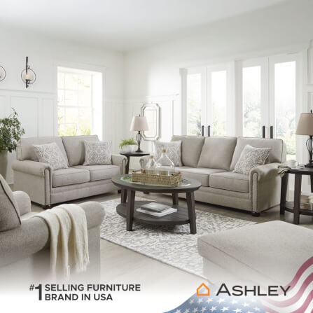 โซฟา 3 ที่นั่ง ASHLEY FURNITURE HOMESTORE รุ่น GAELON/3 สีน้ำตาลอ่อน_5