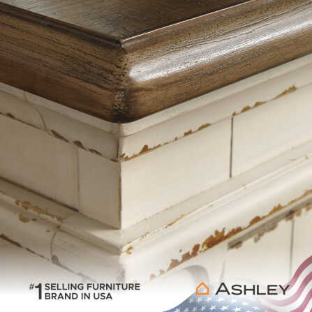 ตู้วางทีวี ASHLEY FURNITURE HOMESTORE รุ่น REALYN/187 สีขาววินเทจ_5