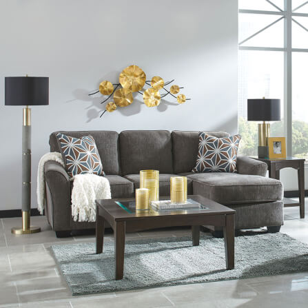 โซฟาตัว L ด้านซ้าย-ขวา ASHLEY FURNITURE HOMESTORE รุ่น BRISE/R-L สีเทาเข้ม_5