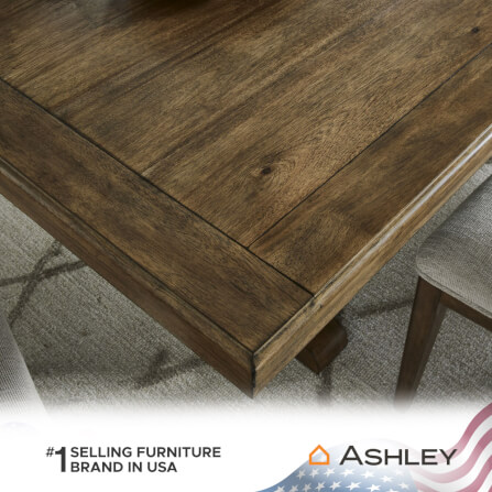 โต๊ะอาหาร ปรับขนาดได้ ASHLEY FURNITURE HOMESTORE รุ่น STURLAYNE/172-218 สีน้ำตาล_5
