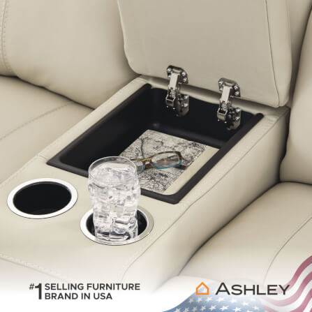 โซฟาปรับเอนไฟฟ้า 2 ที่นั่งพร้อมที่วางแขน ASHLEY FURNITURE HOMESTORE รุ่น DAHLMOORE/2RRM สีครีม_5