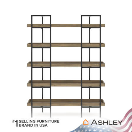 ชั้นวางหนังสือ ASHLEY FURNITURE HOMESTORE รุ่น MONTIA สีดำ_5