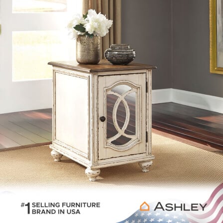โต๊ะข้าง ASHLEY FURNITURE HOMESTORE รุ่น REALYN/45 สีขาววินเทจ_6