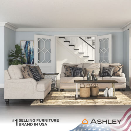 โซฟา 3 ที่นั่ง ASHLEY FURNITURE HOMESTORE รุ่น FERMOY/3 สีน้ำตาลอ่อน_6