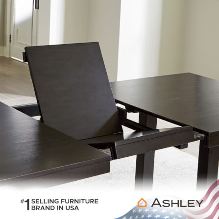 โต๊ะอาหาร ปรับขนาดได้ ASHLEY FURNITURE HOMESTORE รุ่น NEYMORTON/183-228 สีน้ำตาลเข้ม_6