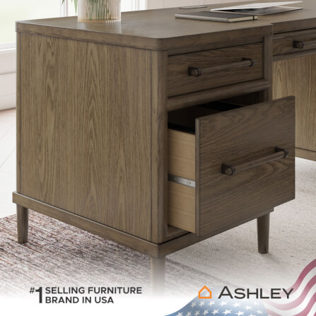 โต๊ะทำงาน ASHLEY FURNITURE HOMESTORE รุ่น ROANHOWE/171 สีน้ำตาล_7