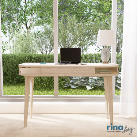 โต๊ะทำงานพร้อมที่ชาร์จไร้สาย RINA HEY รุ่น MOKKA/120 สีไม้ธรรมชาติ_8