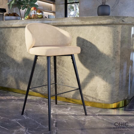 เก้าอี้บาร์ CHIC REPUBLIC รุ่น KHERTY/75 สีน้ำตาลอ่อน_9