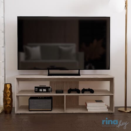 ตู้วางทีวี RINA HEY KAMU-A/120 สีน้ำตาลอ่อน_6