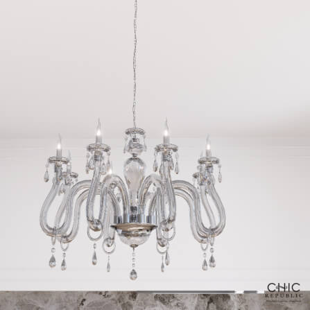 โคมไฟระย้า CHIC REPUBLIC รุ่น ALDANA/8 สีโครเมี่ยม_5
