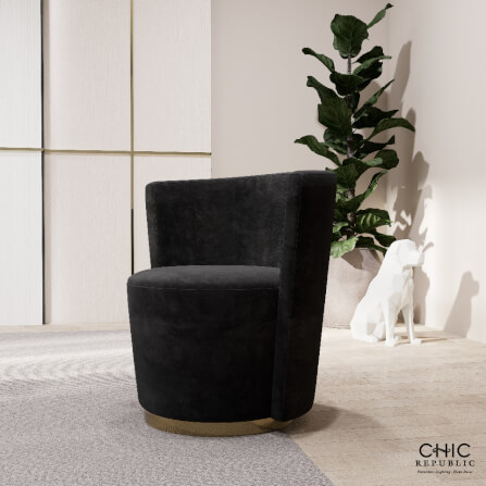 โซฟา 1 ที่นั่งแบบหมุนได้ CHIC REPUBLIC รุ่น MELLOW/1 สีเทาเข้ม_9