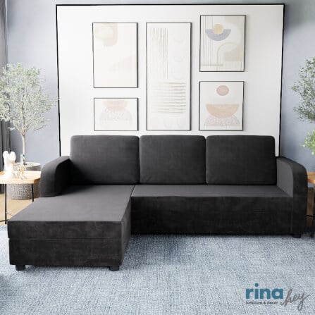 โซฟาตัว L ด้านขวา RINA HEY รุ่น CARMERO/R สีเทาเข้มเทรนดี้_8