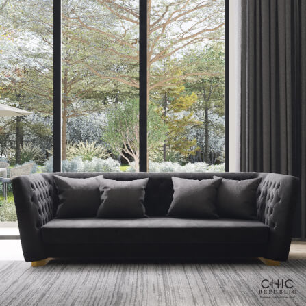 โซฟา 4 ที่นั่ง CHIC REPUBLIC รุ่น BRANDO/4 สีเทาเข้ม_9