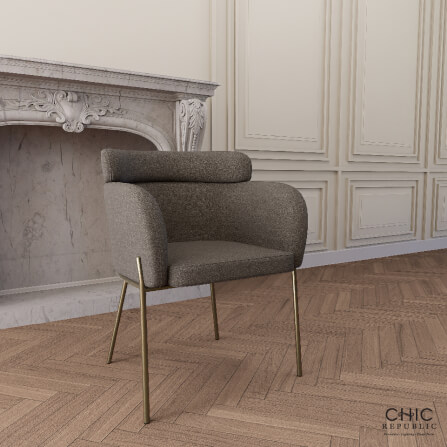 เก้าอี้รับประทานอาหาร CHIC REPUBLIC รุ่น PRALYN สีน้ำตาล_8