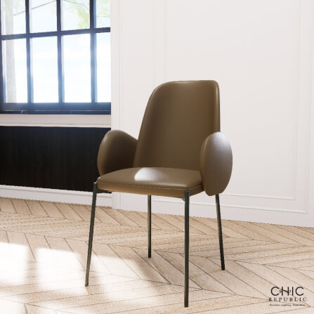 เก้าอี้รับประทานอาหาร CHIC REPUBLIC รุ่น DECCO สีน้ำตาล_8