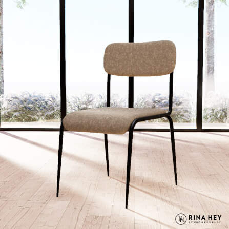 เก้าอี้รับประทานอาหาร RINA HEY รุ่น MACY สีน้ำตาล_6