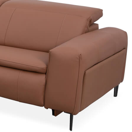 โซฟาปรับเอนนอนเข้ามุมด้านขวา/ไฟฟ้า CHIC REPUBLIC รุ่น CEDAR/RM-R สีน้ำตาล_6