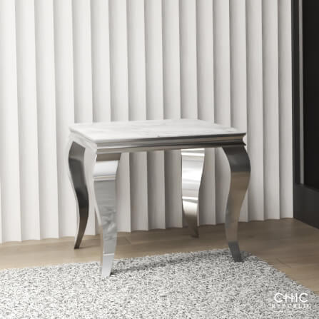 โต๊ะข้าง CHIC REPUBLIC รุ่น SANTIAGO-CH/60 MARBLE สีขาว_8