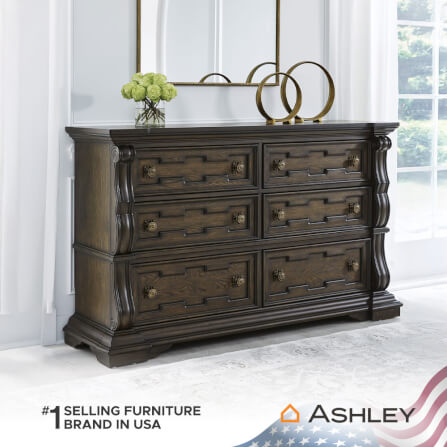 ตู้ลิ้นชัก 6 ลิ้นชัก ASHLEY FURNITURE HOMESTORE รุ่น MAYLEE/181 สีน้ำตาลเข้ม_6