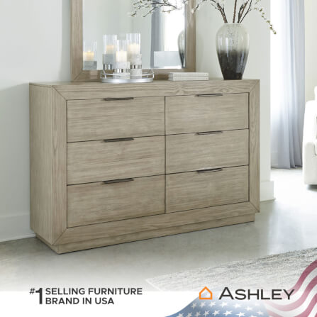 ตู้ลิ้นชัก 6 ลิ้นชัก ASHLEY FURNITURE HOMESTORE รุ่น HENNINGTON/160 สีไม้ธรรมชาติ_5