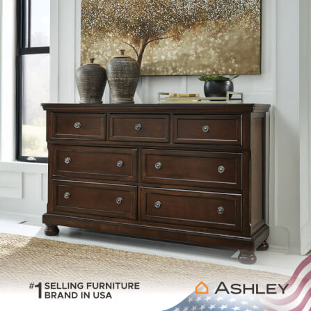 ตู้ลิ้นชัก 7 ลิ้นชัก ASHLEY FURNITURE HOMESTORE รุ่น PORTER/165 สีน้ำตาล_6