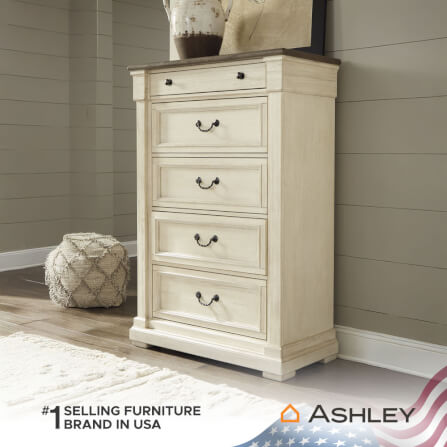 ตู้ลิ้นชัก 5 ลิ้นชัก ASHLEY FURNITURE HOMESTORE รุ่น BOLANBURG/100 สีขาววินเทจ_5