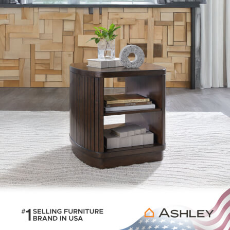 โต๊ะข้าง ASHLEY FURNITURE HOMESTORE รุ่น KORESTONE/63 สีน้ำตาลเข้ม_7