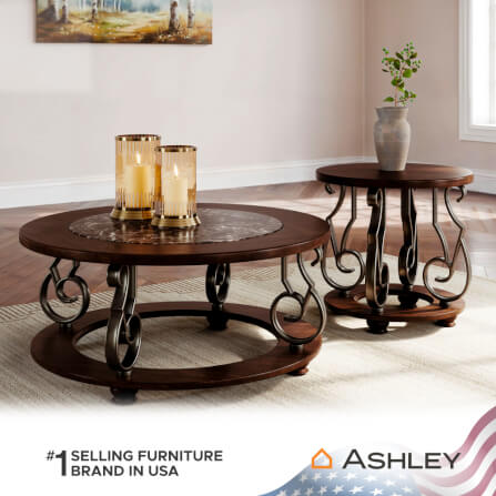 โต๊ะข้าง ASHLEY FURNITURE HOMESTORE รุ่น FRALLYN/63 สีน้ำตาลเข้ม_6