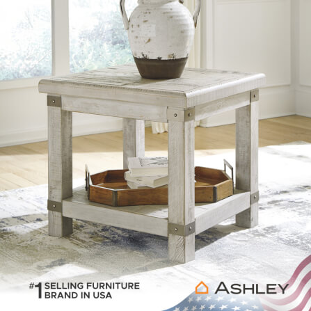 โต๊ะข้าง ASHLEY FURNITURE HOMESTORE รุ่น CARYNHURST/60 สีขาววินเทจ_7