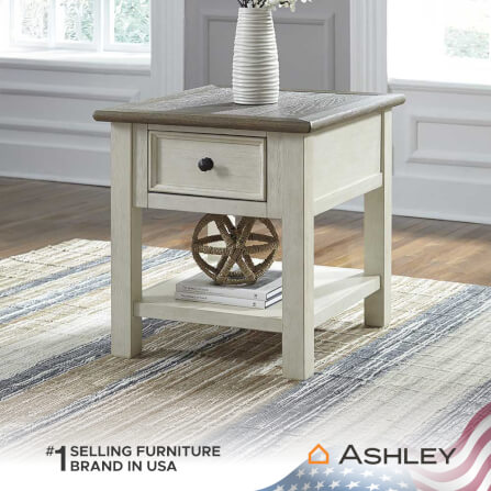 โต๊ะข้าง ASHLEY FURNITURE HOMESTORE รุ่น BOLANBURG-A/61 สีขาววินเทจ_6